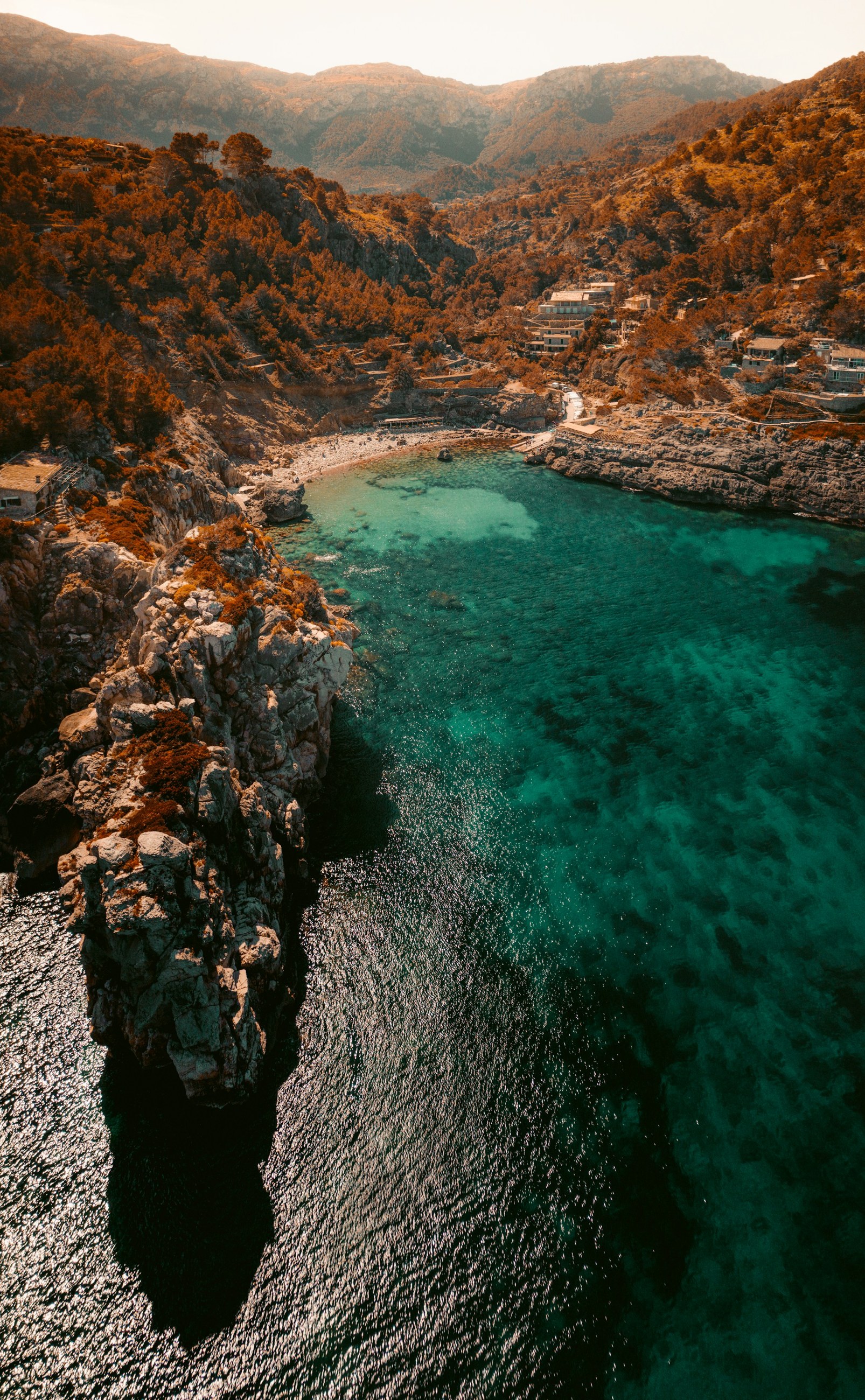 Mediterranean coastline in Mallorca