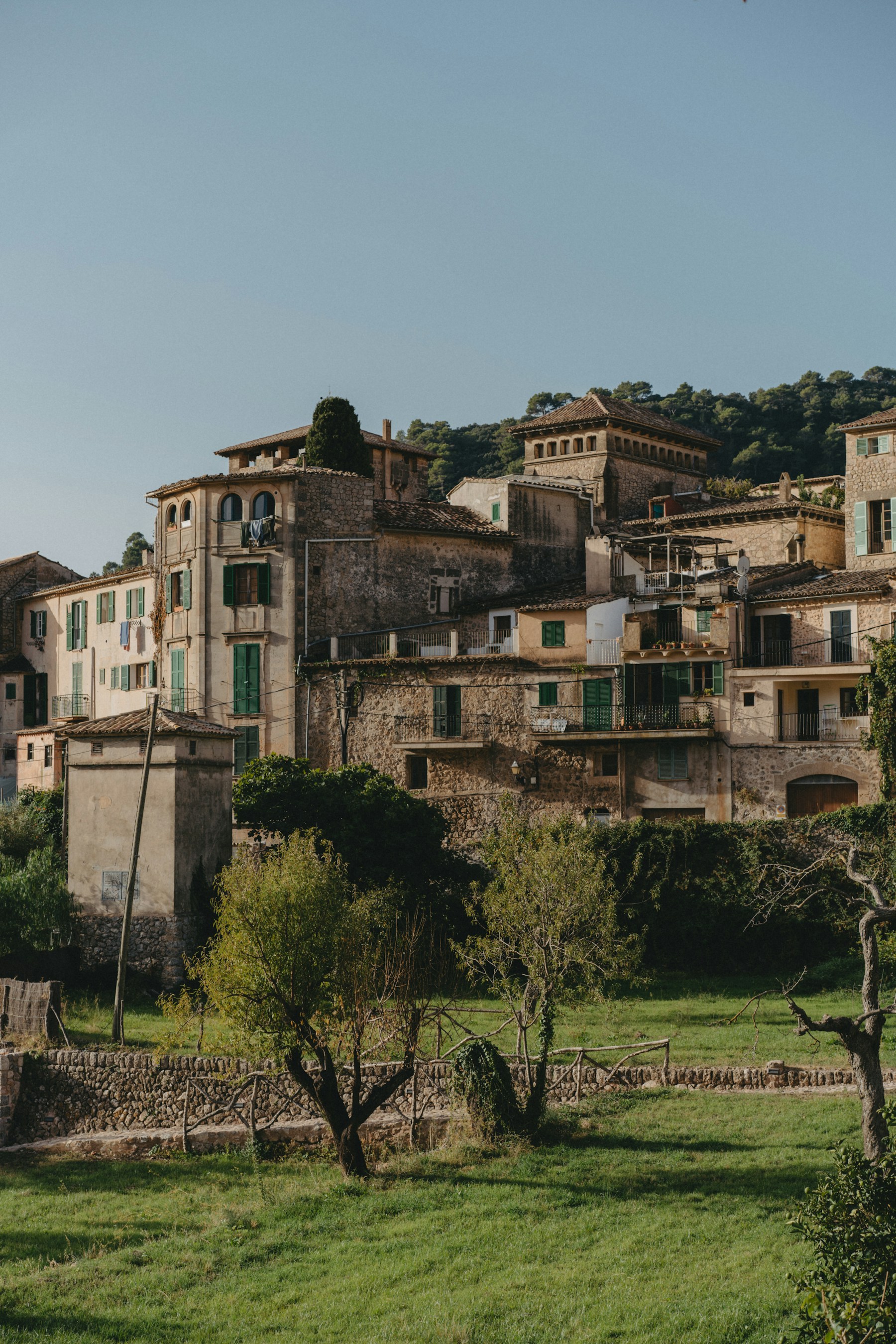 Traditional stone houses in Valldemossa, Mallorca